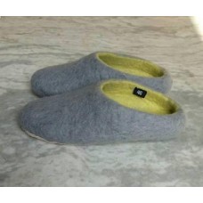 Grey-lime Boutique Slipper 